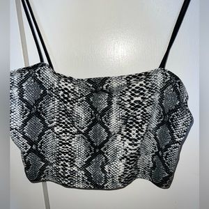 Shein Snake Print Cropped Tank